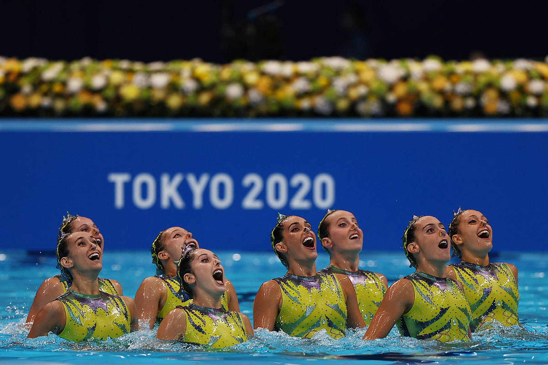 韩国代表团在泳赛中表现出色